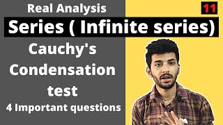 Cauchys Condensation test for convergence of Infinite series  Real analysis [upl. by Gage]