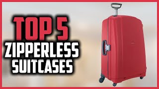 Top 5 Best Zipperless Suitcases of 2024 [upl. by Neillij]