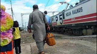 Gatimaan Express crossing Gondwana Express [upl. by Ahsiemak]