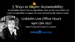 5 Ways to Inspire Accountability [upl. by Lahpos312]