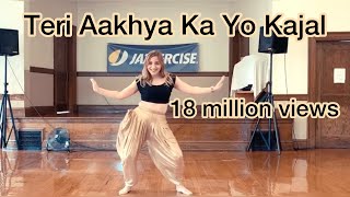 Teri Aakhya Ka Yo Kajal  Sapna Chaudhary  Cardio Dance Fitness Easy Choreography  Haryanvi Song [upl. by Isbella]