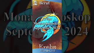 Krebs BERUF 👷‍♀️ Horoskop September 2024 [upl. by Gentry]