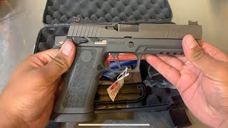 Best Competition Pistol In CA Sig Sauer P320 X5 Legion Unboxing [upl. by Gothurd754]