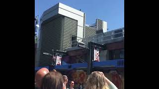 SpiderMan Crashes Through Building in Avengers Campus in Disney California Adventure [upl. by Nossila]