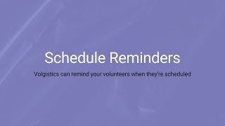 Schedule Reminders [upl. by Prebo]