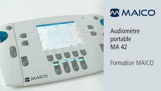 Audiomètre portable MA 42  Formation MAICO  Tests de dépistage auditif et ddiagnostic [upl. by Varhol]