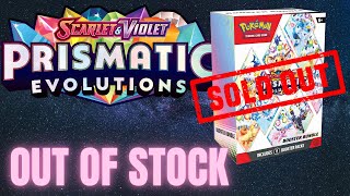 More Prismatic Evolutions Product Sold out [upl. by Fish]