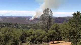 Fire Retardant Drop on Parrotts Ferry Fire [upl. by Sainana]