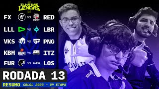 RESUMO CBLOL 13ª Rodada TOMARAM O MAIOR STOMP DO SPLIT  Ilha das Lendas [upl. by Amrac]