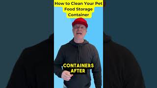 How❓to Clean 🧽 Pet 🐶🐱Food 😷 Container dog cleaning storagecontainer [upl. by Nitaj233]