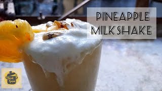 Pineapple Milkshake Recipe How to make Pineapple Milkshake in 2mins Easy way Pineapple Milkshake [upl. by Antrim]