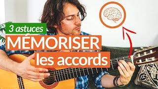 MÉMORISER LES ACCORDS quand on débute en guitare  3 conseils [upl. by Dorette]