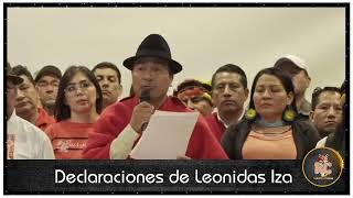 DECLARACIONES DE LEONIDAS IZA [upl. by Ataliah]