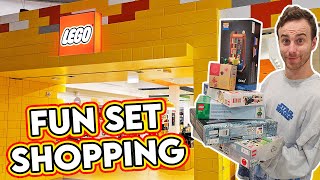 LEGO Store Shopping Fun Sets amp the New Free Gift [upl. by Krum]