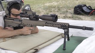 Desert Tech HTI 50 BMG Shooting Over 1 Mile [upl. by Seraphine]