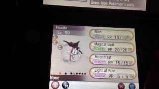 Pokemon X and Y How to get a Regular FloetteFlorges with Light of Ruin [upl. by Gabi]