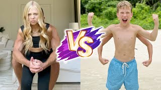 Paxton Myler VS Everleigh Rose The LaBrant Fam Natural Transformation 🌟 2023  From 0 To Now [upl. by Brandice]