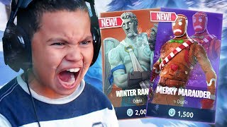 THIS IS RETURNING TO FORTNITE NEW CHRISTMAS SKINS COMING FORTNITE BATTLE ROYALE 10 YR OLD KID [upl. by Llenyt]