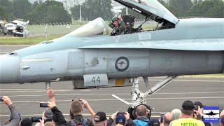 Awesome amp last ever airshow display of RAAF FA18 classic Hornet  Wings over Illawarra [upl. by Toblat]