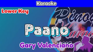 Paano by Gary Valenciano Karaoke  Lower Key [upl. by Shandy]