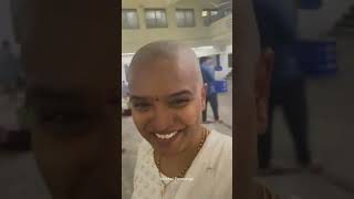 Beautiful Mom headshave in temple👩‍🦲girlheadshave bald [upl. by Ainivad]