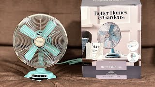 Better Homes amp Gardens 8” Retro Oscillating Fan  Unboxing amp Test [upl. by Margarita52]