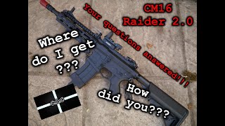 CM16 Raider 20 Your questions answered [upl. by Searcy]