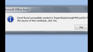 How to resolve Excel found unreadable content [upl. by Bonina]