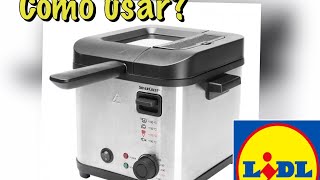 FREIDORA SILVERCREST  LIDL🍟 mini freidora ¿como usar Silvercrest fryer [upl. by Ramo]