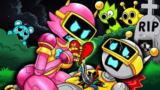 Pink Bot Steals Fun Bots Heart  Incredibox Sprunki Animation [upl. by Jollenta]