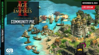 ️ Tactical Tuesday  Age of Empires II  Community PvE Clash  November 12 2024 [upl. by Yrovi]