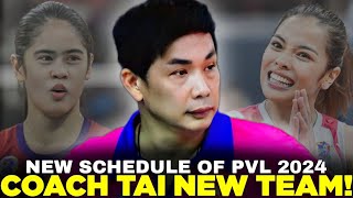 NEW TEAM ni Coach Tai Bundit ALAMIN PVL 2024 NEW SCHEDULE Reveal [upl. by Heigl]