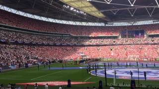 British national anthem FA cup final 2017 [upl. by Yelrebmyk244]