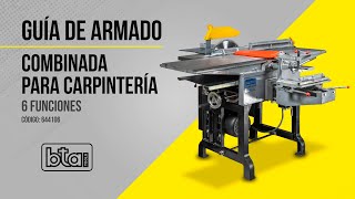 TUTORIAL DE ARMADO COMBINADA PARA CARPINTERÍA 6  FUNCIONES  BTA TOOLS [upl. by Munmro33]