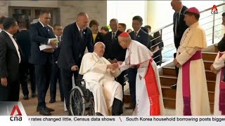 Pope Francis visits multicultural multireligious Singapore [upl. by Yelnoc74]