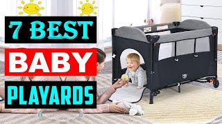 Top 7 Best Baby Playards  Best Playpens  2023 Buyers Guide [upl. by Sixla]