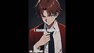 Top 5 strongest fighters in classroom of the elite ☠️🔥ayanokoji classroomoftheelite [upl. by Allesor]