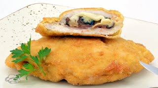 Receta para hacer ESCALOPES DE POLLO RELLENOS JavierRomero [upl. by Eilyah]