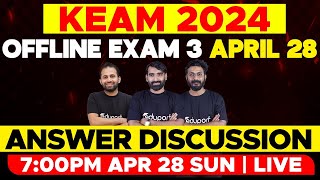 Eduport KEAM Offline Exam 3  April 28  Answer Discussion  Eduport KEAM [upl. by Mok]