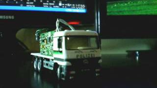 Desktop RC Truck 187 scale made from scratch [upl. by Isac]