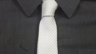 How to Tie a Single Knot for your Necktie  Animated [upl. by Pierrette102]