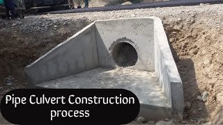 Pipe culvert construction sequence on Site  Step By Step construction activities of pipe culvert [upl. by Riamu294]