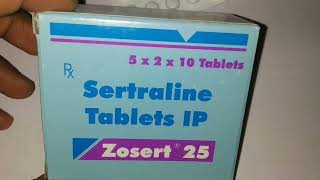 Zosert 25 tabletssertraline tablets [upl. by Eikram]