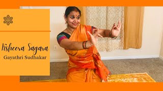 KSHEERA SAGARA SHAYANA BHARATHANATYAM DANCE GAYATHRI SUDHAKAR [upl. by Elsie]