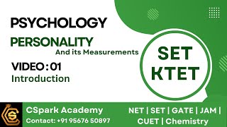 CSpark Academy  Personality Video 1 Introduction  SET  KTET  Psychology  Teaching Aptitude [upl. by Desi]