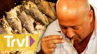 CRAZIEST Fish Dishes 🐠  Bizarre Foods with Andrew Zimmern  Travel Channel [upl. by Anairo]