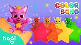 Learn Colors with Colorful Stars and Pinkfong  Hogi Color Song  Colors for Kids  Learn with Hogi [upl. by Notaek]