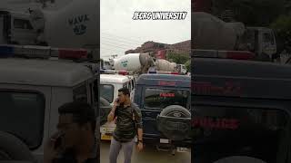 Jecrc University Sitapura Jaipur fight with truck driver 2024 university jecrcuniversity fight [upl. by Rehpotsrik899]