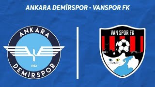 Ankara Demirspor 12 Vanspor Canlı Yayın vanspor van ankara ankarademir [upl. by Buckley]