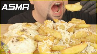 ASMR Cartofi Prajiti Cu Branza Rasa Si Oua Ochiuri fara vorbe MUKBANG 🇷🇴 [upl. by Rehpotsyrk]